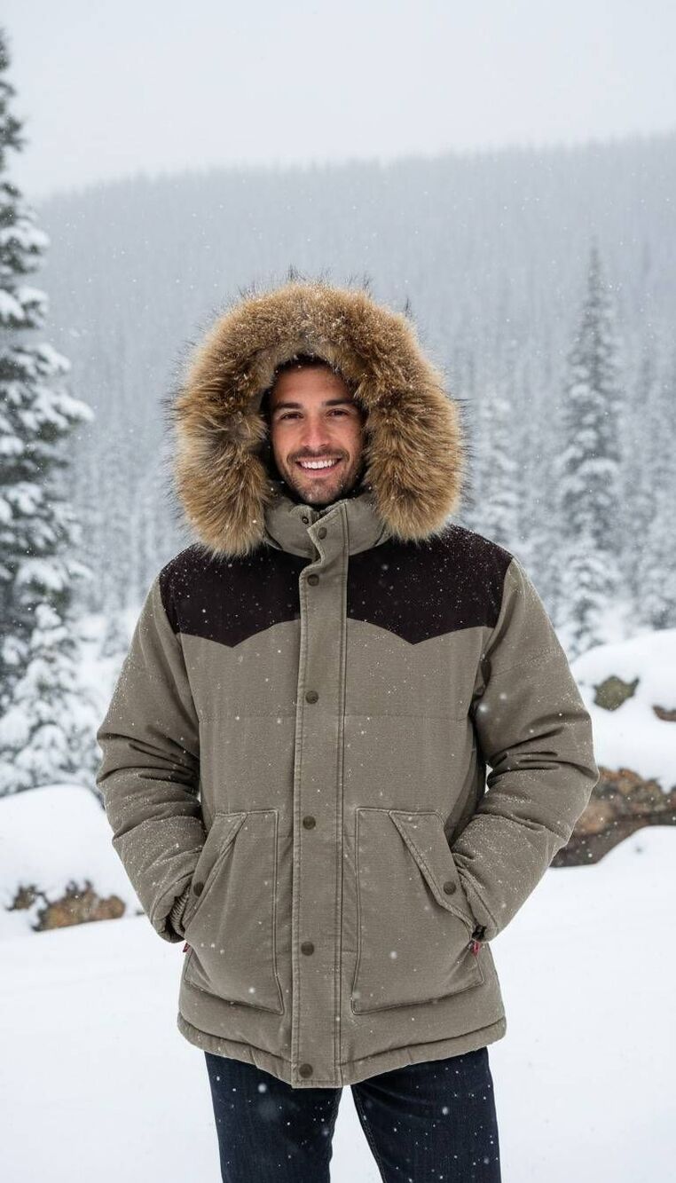 Levi's Western down puffer coat